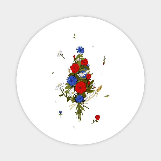 Wildflowers Magnet by AdrianaStore